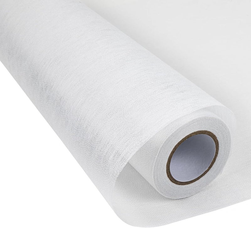 HTVRONT واجهة قابلة للالتصاق خفيفة الوزن للخياطة - 12.6 بوصة * 22 ياردة قماش واجهة غير منسوجة للخياطة، واجهة قابلة للالتصاق للحرف اليدوية، الخياطة، الحرف اليدوية DIY، - Image 1